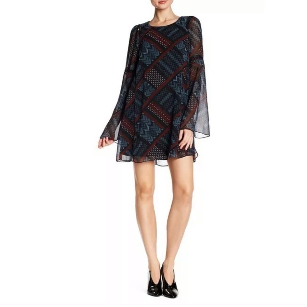 Bcbgeneration Size S Geometric Pattern Shift Mini… - image 2